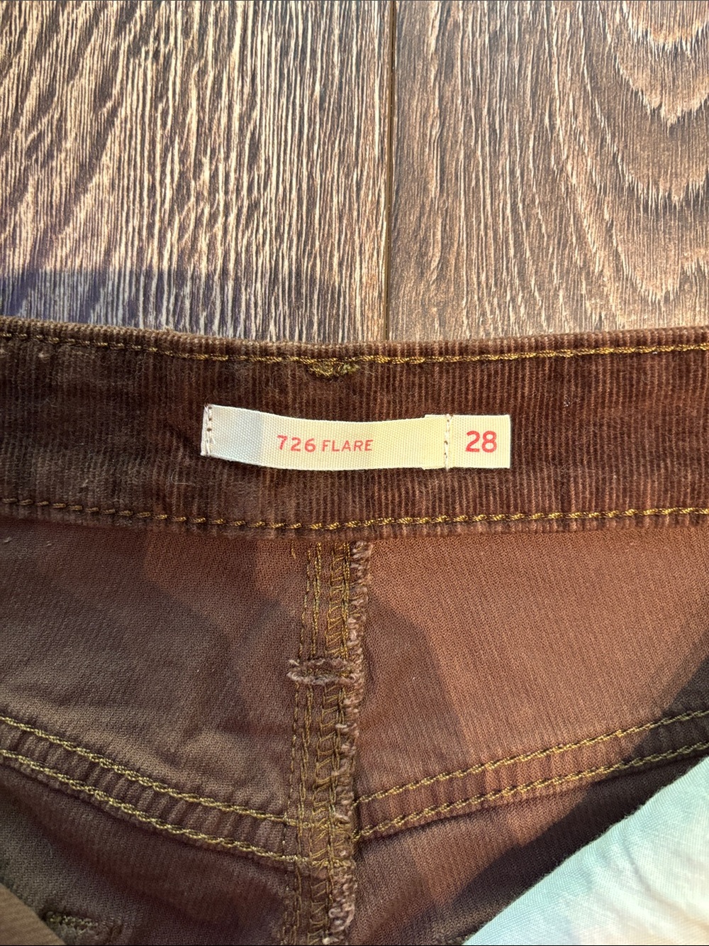 Levi’s Brown Corduroy Flared Pants - Picture 2 of 3